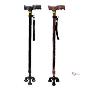 알루미늄 환자 보행 접이식 지팡이 3발 노인mno110