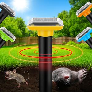 태양광 초음파 진동 두더지퇴치기 방수 유해 야생 동물 뱀 쥐 고라니 멧돼지 트랩 덫