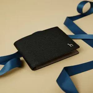 헤지스 액세서리 25FW [선물추천][Online 한정판][BASIC] 블랙 사피아노 소가죽 머니클립 HJWA5F908BK