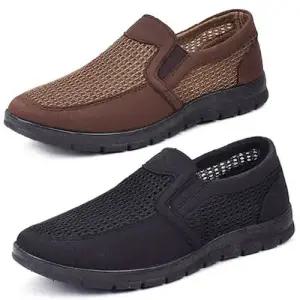 여름용 시원한펀칭 남자슬립온 로퍼 푹신한 캐주얼화