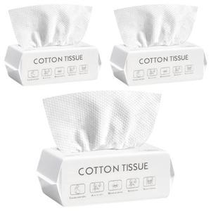 위시플릭 순면 일회용 페이스 타올 M, 74매, 3개