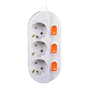 국산 개별스위치 멀티탭 3구 4.5M 절전형 멀티콘센트 안전멀티탭