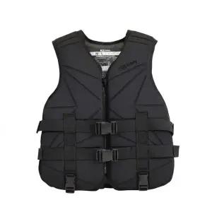 K2 세이프티 성인용 구명조끼 - 블랙 네오프렌 경량 라이프자켓 수영 낚시 물놀이 워터파크