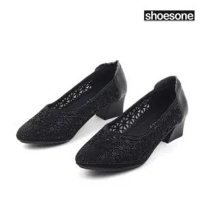 [슈즈원] 시원한 메시소재의 여성 여름 구두 셀레나