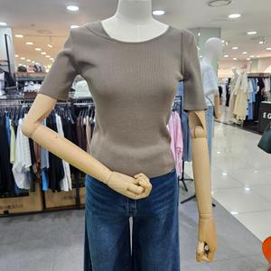 시슬리/애플아울렛/레이어드 5부 소매 니트 SAKP03441