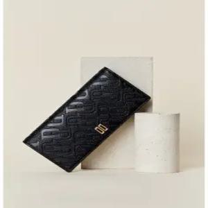 닥스 액세서리 여성 24FW [스테디셀러] 블랙 DD로고 소가죽 장지갑 WCWA4F521BK