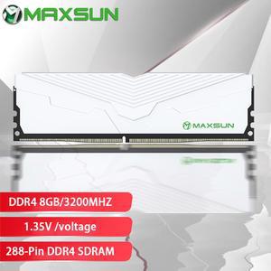 MAXSUN 데스크탑 게임용 메모리 지지대 마더보드 DDR4 16GB 8GB 3200MHz Dimm Memoria Rams PC4
