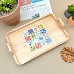 [문구티쳐] 토단(TD) 프리미엄 원목 타일 손잡이 트레이 만들기 1인세트 (3종택1) DIY 취미공예 북유럽풍 인테리어소품 타일아트 집콕놀이세트