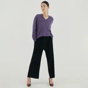 세미 와이드 플리츠 팬츠_HPPTF024H34