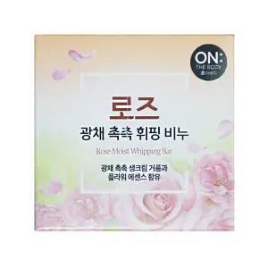 엘지 온더바디 플라워 로즈 광채 촉촉 휘핑 비누 90g 1개 세안
