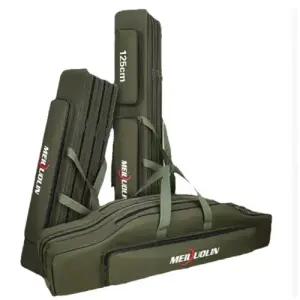 화이트키위 대용량 낚시대 가방 와이드형