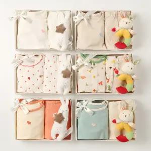 [롯데백화점]에뜨와 6종1택/여름신상내의&토끼딸랑이SET/백일 돌선물,출산선물,말띠,모달