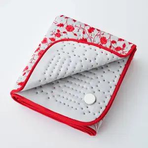 [보이러]보이로 전기요 6단 1인용 UB03 레드플라워 프리미엄 워셔블 전기매트