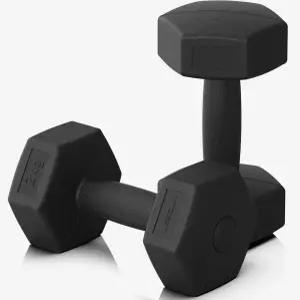 이고진 블랙육각 덤벨 아령 2kg 2개 아령세트 웨이트 운동