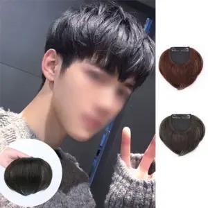 키밍 남자부분가발 앞머리 정수리 붙임머리 2컬러