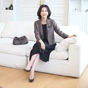 J31707 이중 조끼 레이어드룩 자켓 50대 엄마옷