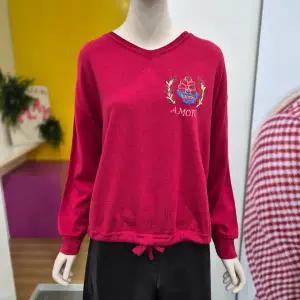 [베네통] 밑단 스트랩 브이넥 니트 BAKP13441 RD