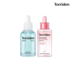 [SET] 토리든 다이브인 저분자 히알루론산 세럼 50ml+셀메이징 콜라겐 모공 탄력앰플 30ml