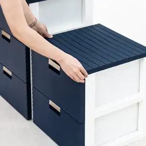 [하우릿]국내제작 튼튼한 홈클로젯 패턴 서랍장 탑커버세트