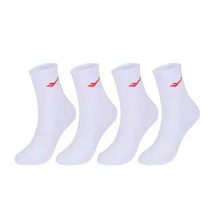 프로스펙스 컬러로고 중목 스포츠양말 남 레드 4팩