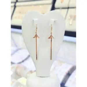 14k/18k 금 고래 꼬리 드롭 원터치 귀걸이 GH12YD1667E