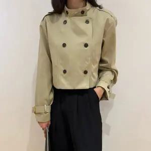 바배 시크 숏 트랜치코트