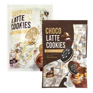 코코넛 라떼쿠키 + 초코 라떼쿠키 2kg 1세트