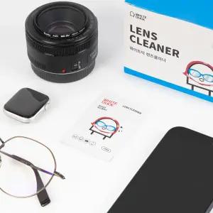 화이트덕 렌즈클리너 100매 일회용 안경닦이 향균 클리닝 티슈 스마트폰 액정 렌즈 소독 알콜