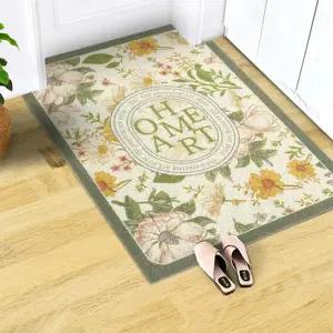 홈아트 포인트 패턴 코일매트 현관 발코니 바닥발매트 M 80x120