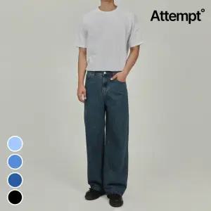 어템트 / 남성 청바지 / 오버와이드핏/ 기장수선X / 핏초이스 / 3가지기장 / 4가지컬러 / 6사이즈 / 빅사이즈 / ATTEMPT