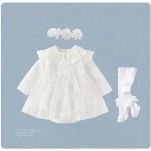 긴팔 아기 드레스 여아 돌 백일 원피스 촬영룩 결혼식 하객룩