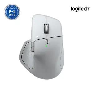 로지텍 코리아 공식 MX Master 4 for Mac 블루투스 무선 마우스 화이트 실버
