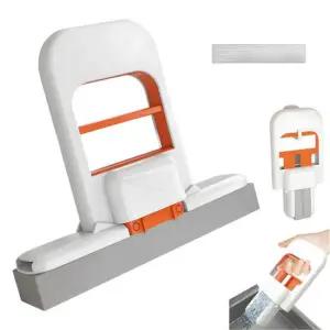 미니행주 접이식 스펀지 밀대 주방 화장실 손잡이 청소용품 걸레 J623