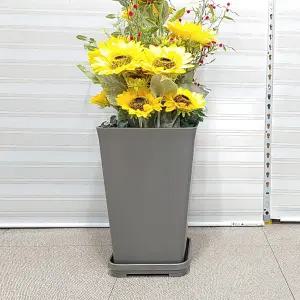 베란다화분 흰색화분 긴화분 사각화분 국산 대형화분 대형 거실화분