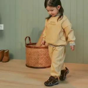 [보리보리/해피프린스]커스타드 기모 아기 셋업