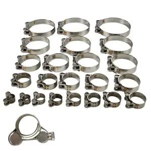 스텐 싱글 고압밴드 서스밴드 SUS 304 호스 가스 자동차 오일 배관 고정 반도 클램프