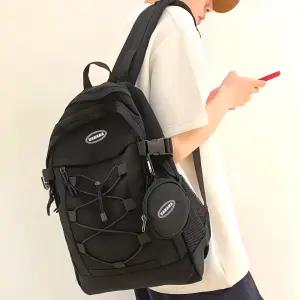 베넬라 경량 백팩 우븐 가벼운 책가방 직장인 캐주얼 소형 남성 여성 학교 해외 여행