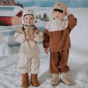 [보리보리/해피프린스](SIZE6Y) 다츠 플리스 기모 셋업