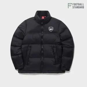 풋볼스탠다드 공용 아스널 엠블럼 숏다운 점퍼 A4DJ401XBLK