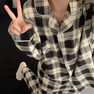 여성 체크잠옷세트 고등학생잠옷 여고생파자마
