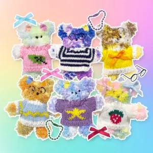 모루인형만들기 10종 키트 믹스컬러 혼합 색상랜덤 DIY 세트 철사 공예 재료 모루인형 키링