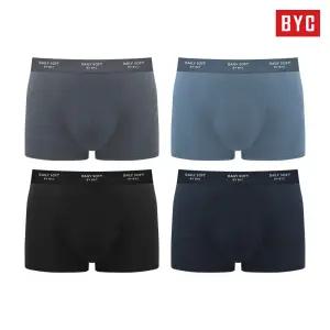 BYC 프리미엄 모달 드로즈 4종 세트 부드러운 남자 팬티