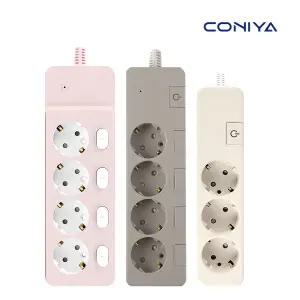 코니야 푸쉬탭 개별 스위치 디자인 인테리어 컬러 멀티탭 멀티 콘센트