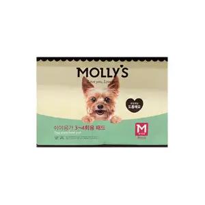 몰리스 쉬야응가 3-4회용 배변패드 M 80매 - 4개