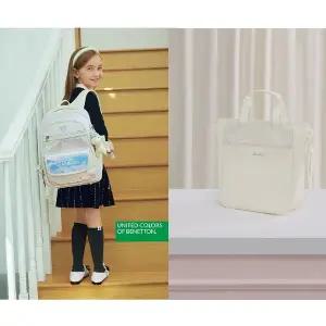 [베네통키즈]블링 플랩 책가방세트 QCBG02611IVQCBG12611IV_아이보리_s