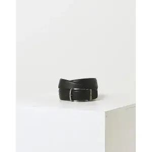 [롯데백화점]닥스 액세서리 [선물포장/쇼핑백동봉]블랙 가죽 버클 DD로고 비조벨트 DBBE2F045BK