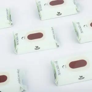 아보카도 오일 미니 포켓 물티슈 8매 1세트 소형 휴대용 위생 물티슈 세트