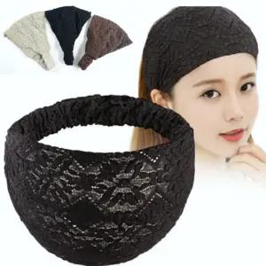 여성 얇은 비니 두건 넓은 헤어벤드 주방 다용도 세안 헤어밴드 포인트 여자머리띠
