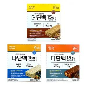 빙그레 더단백 프로틴바 27개입 (초코 9개+아몬드쿠키 9개+피넛버터 9개)