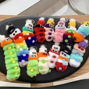 [하프클럽/]애벌레 15cm 가방고리 색상랜덤 인형 벨벳